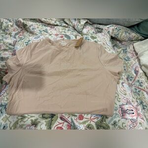 SKIMS Beige Short Sleeve Bodysuit size XL